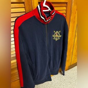 Vintage 1990’s Polo Ralph Lauren Cotten Rugby Track Jacket. Size Large.